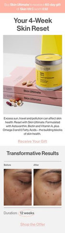 Free Skin Vit C 60 capsules when you buy Skin Ultimate this summer.(Total worth £107.00).  offer :