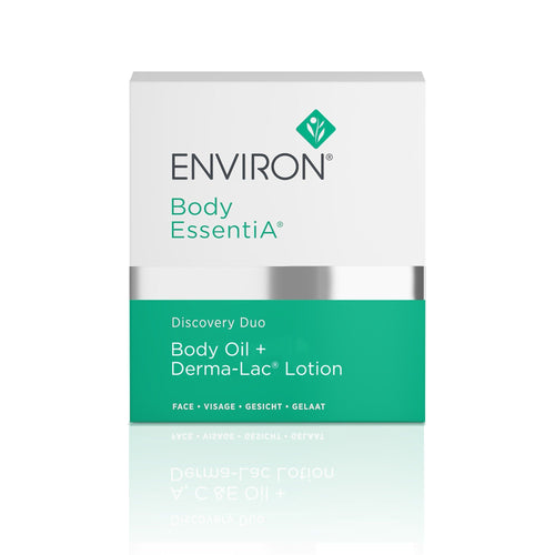 Environ Body EssentiA Discovery Duo box: Body Oil + Derma-Lac Lotion